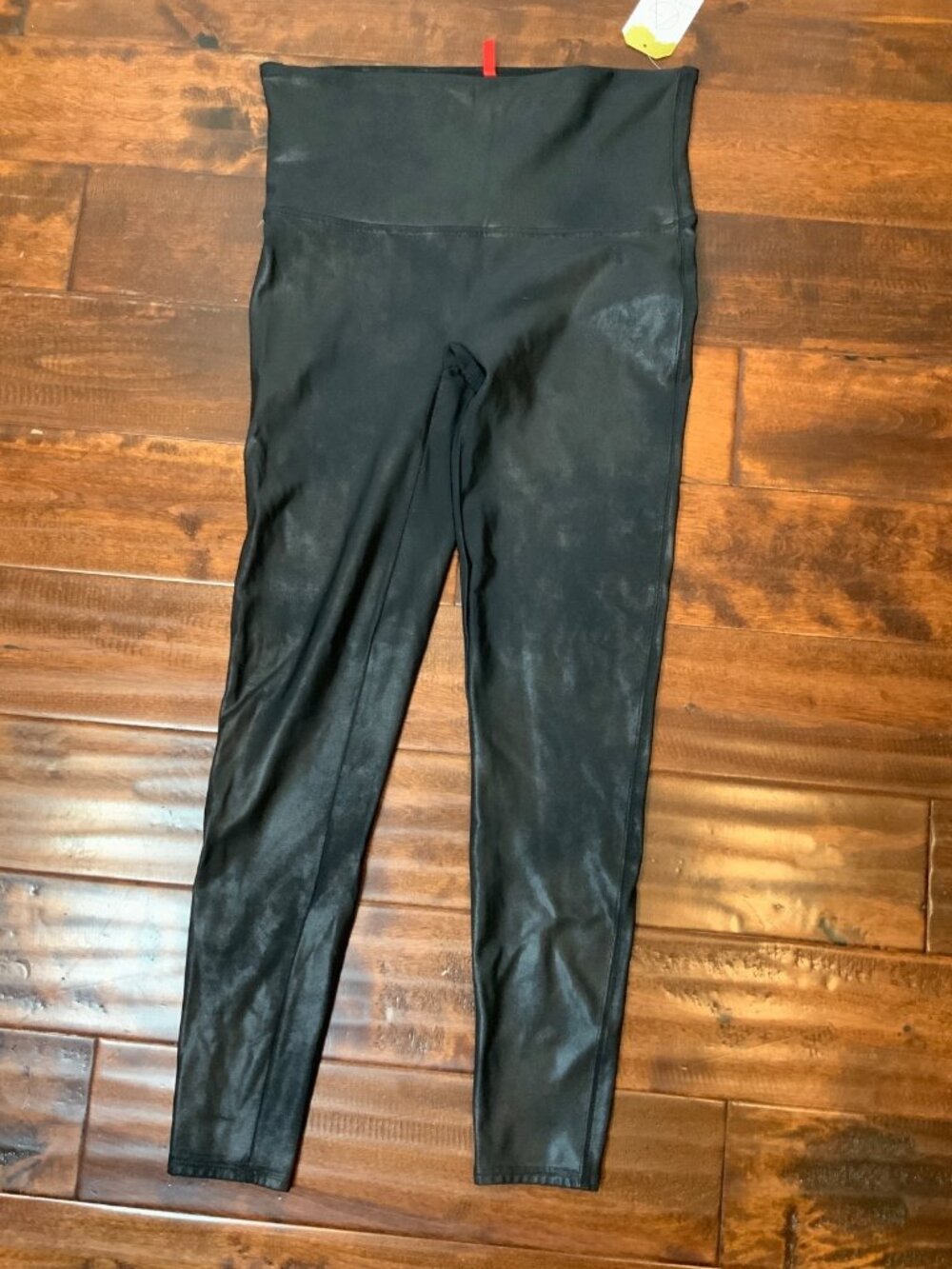Spanx Black Vegan Suede Leggings, Size 1X